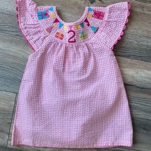 Smocked Birthday Dress “2”